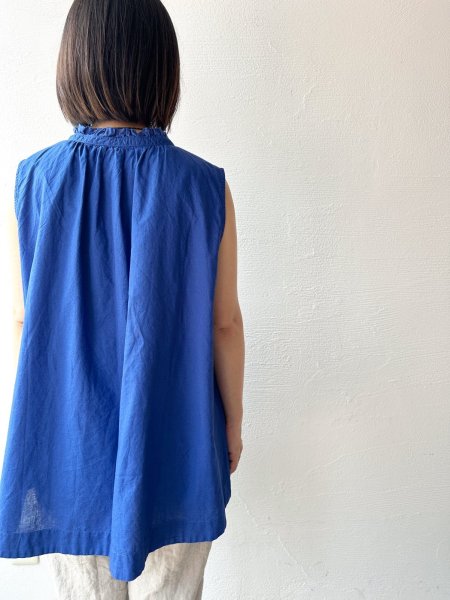 画像7: grin キャンブリックフリルノースリシャツ【クリックポスト（185円）発送可能】 (7)