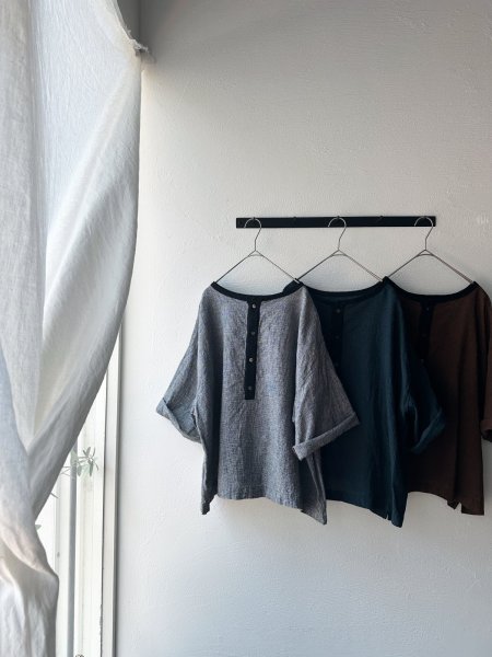 画像10: Luminaes 綿麻千鳥 バイカラー２wayプルオーバー (10)