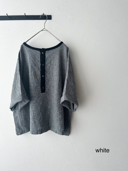 画像12: Luminaes 綿麻千鳥 バイカラー２wayプルオーバー (12)