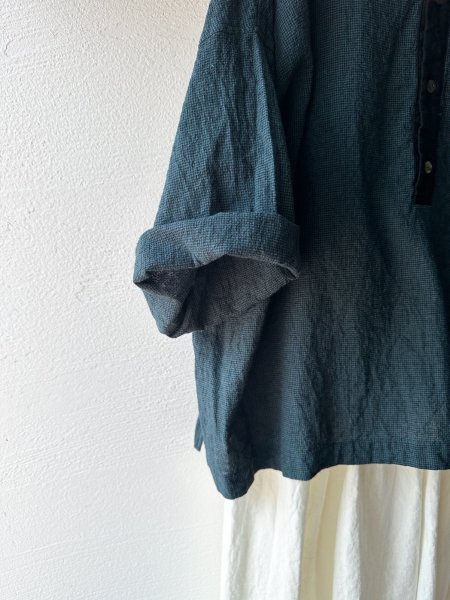 画像4: Luminaes 綿麻千鳥 バイカラー２wayプルオーバー (4)