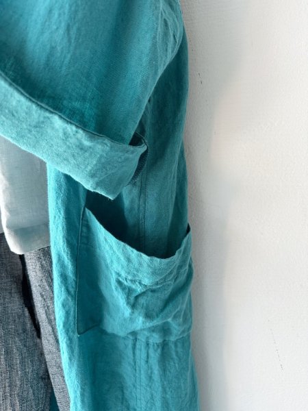 画像20: Luminaes 手染めリネン ローブカーディガン (20)