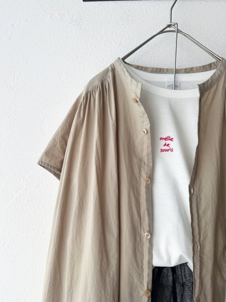 画像4: *sale50%off* nouvelles du paradis トロワ天竺 フレンチロゴTシャツ【クリックポスト(185円)発送可能】 (4)