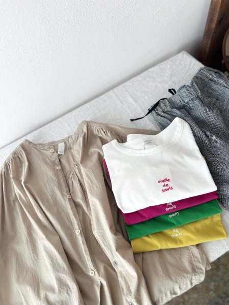 画像6: *sale50%off* nouvelles du paradis トロワ天竺 フレンチロゴTシャツ【クリックポスト(185円)発送可能】 (6)