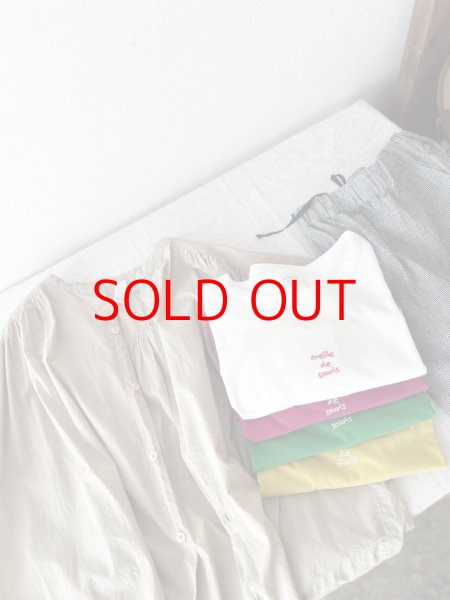 画像6: *sale40%off* nouvelles du paradis トロワ天竺 フレンチロゴTシャツ【クリックポスト（185円）発送可能】 (6)