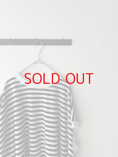 画像2: nouvelles du paradis トロワ天竺フレンチワイドボーダーTシャツ (2)