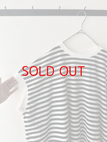 画像3: nouvelles du paradis トロワ天竺フレンチワイドボーダーTシャツ (3)