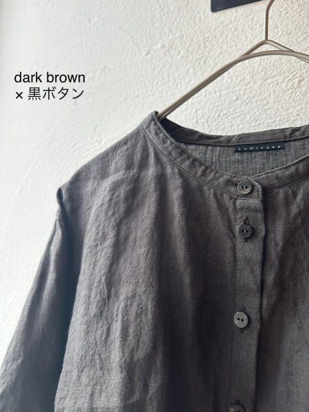 画像8: Luminaes 1/60手染めリネン ちょうどいいシャツ (8)