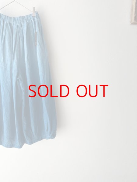 画像3:  Luminaes 藍染め キャステリンリネン タックボリュームPT (3)