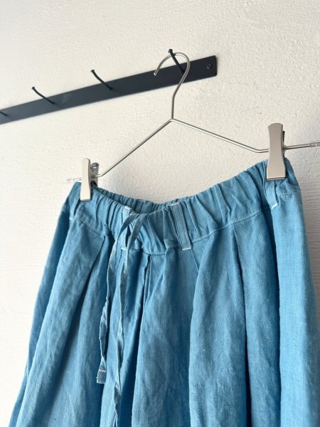 画像5:  Luminaes 藍染め キャステリンリネン タックボリュームPT (5)