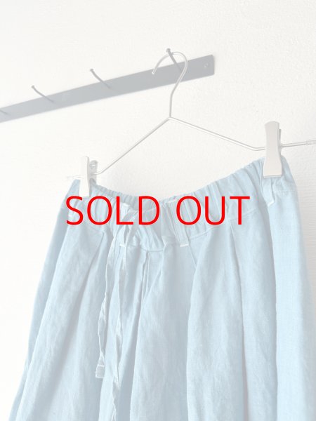 画像6:  Luminaes 藍染め キャステリンリネン タックボリュームPT (6)