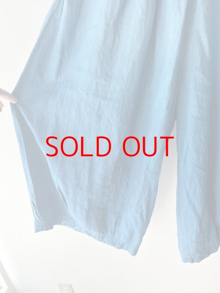 画像5:  Luminaes 藍染め キャステリンリネン タックボリュームPT (5)