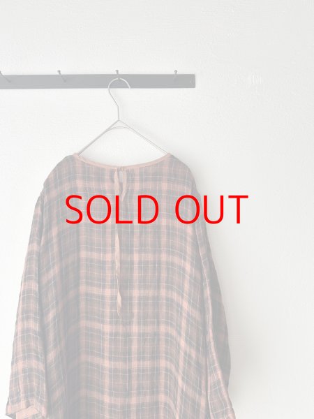 画像5: Vlas Blomme Linen Gauze Check ドレス (5)