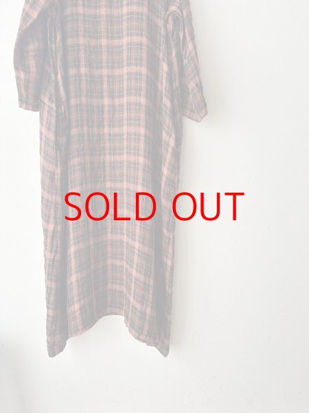 画像3: Vlas Blomme Linen Gauze Check ドレス (3)