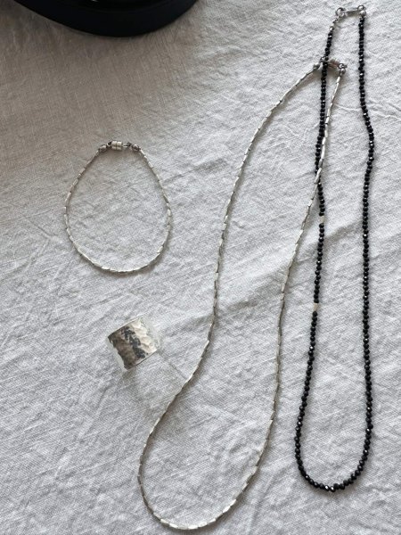 画像2: hu.hu.huu...  Karen silver combo necklace [受注生産]  (2)