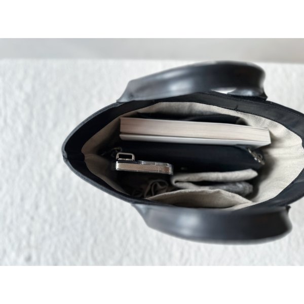 画像4: Luminaes×non-fragile 本革＆リネン トート 【受注製作】 (4)