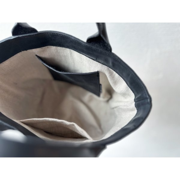 画像2: Luminaes×non-fragile 本革＆リネン トート 【受注製作】 (2)