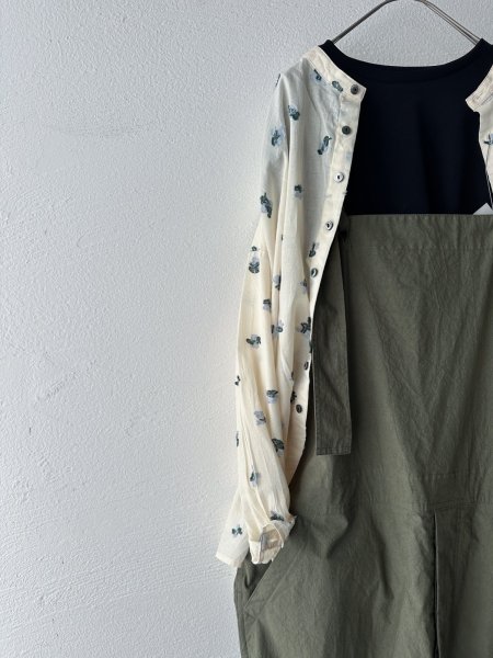 画像6: nouvelles du paradis カットジャガード スタンドカラーブラウス (6)