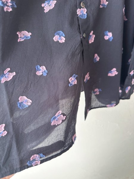 画像15: nouvelles du paradis カットジャガード スタンドカラーブラウス (15)