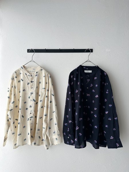 画像9: nouvelles du paradis カットジャガード スタンドカラーブラウス (9)