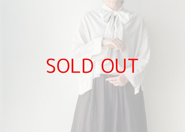 画像1: Véritécoeur ドットタイカラーブラウス (1)