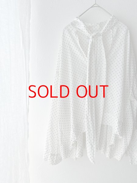 画像3: Véritécoeur ドットタイカラーブラウス (3)