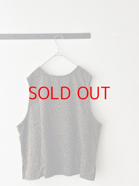 画像14: prit 40/1キャラメルコール小花プリント 2wayベスト 【クリックポスト（185円）発送可能】 (14)