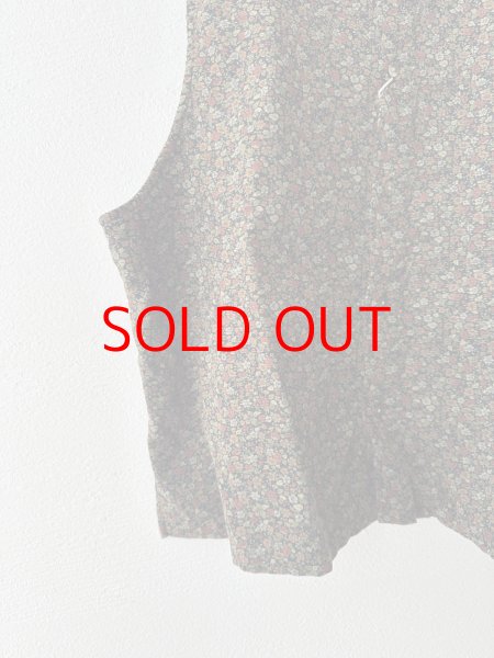 画像13: prit 40/1キャラメルコール小花プリント 2wayベスト 【クリックポスト（185円）発送可能】 (13)