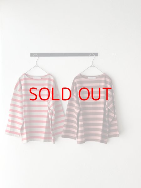 画像4: *sale30%off* nouvelles du paradis ヴァン天竺ボーダー　8分袖プルオーバー (4)