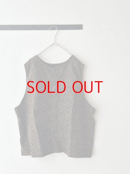 画像11: prit 40/1キャラメルコール小花プリント 2wayベスト 【クリックポスト（185円）発送可能】 (11)