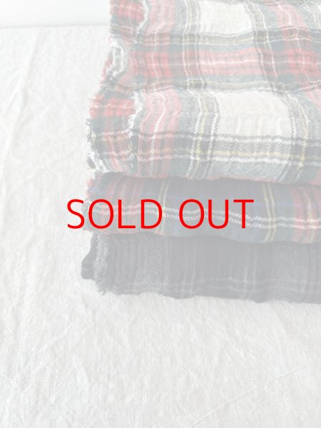 画像6: Véritécoeur Checked Gauze Stole (6)