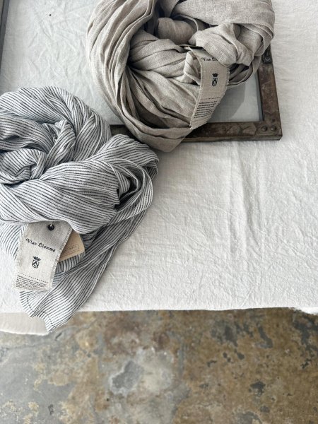 画像1: Vlas Blomme Linen Voile ワイドストール (1)