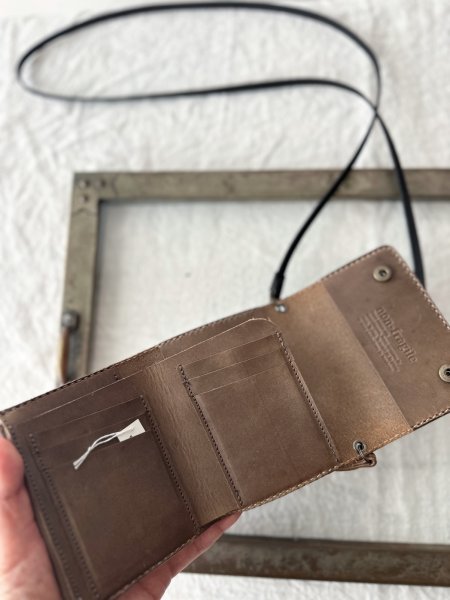 画像2: non-fragile Japan leather 三つ折り財布 (2)