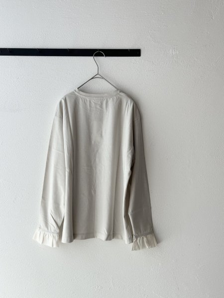 画像8: nouvelles du paradis トロワ天竺　袖口フリル無地【クリックポスト（185円）発送可能】 (8)