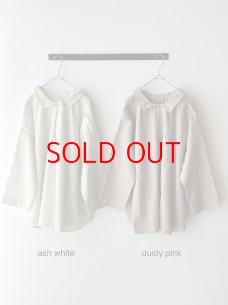 画像5: prit 60/1アンカットコール近江晒加工 2wayギャザースモック (5)