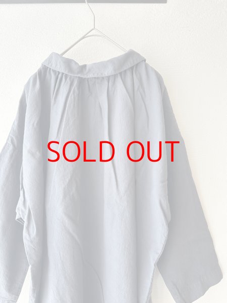 画像13: prit 60/1アンカットコール近江晒加工 2wayギャザースモック (13)