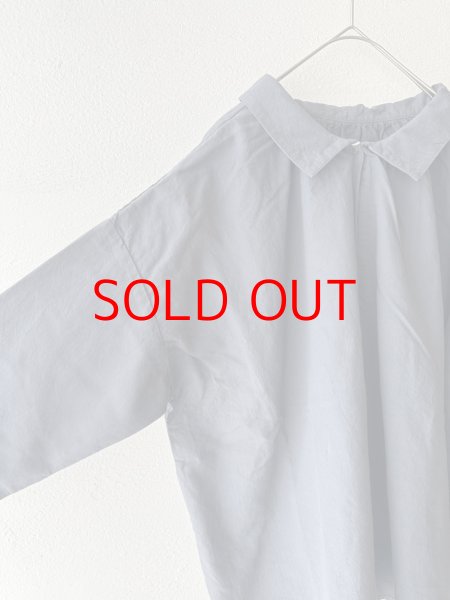 画像9: prit 60/1アンカットコール近江晒加工 2wayギャザースモック (9)