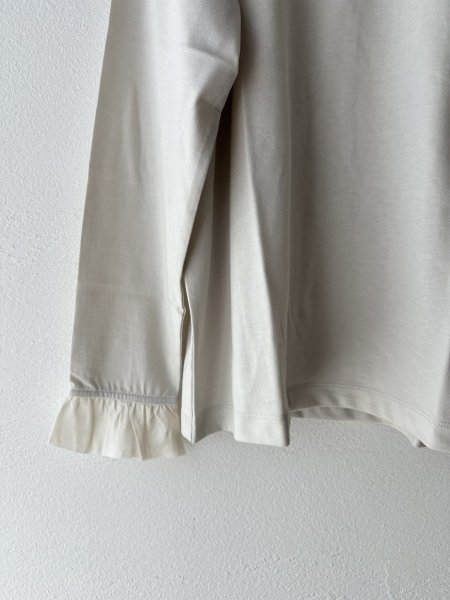 画像5: nouvelles du paradis トロワ天竺　袖口フリル無地【クリックポスト（185円）発送可能】 (5)