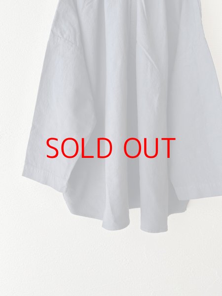 画像8: prit 60/1アンカットコール近江晒加工 2wayギャザースモック (8)