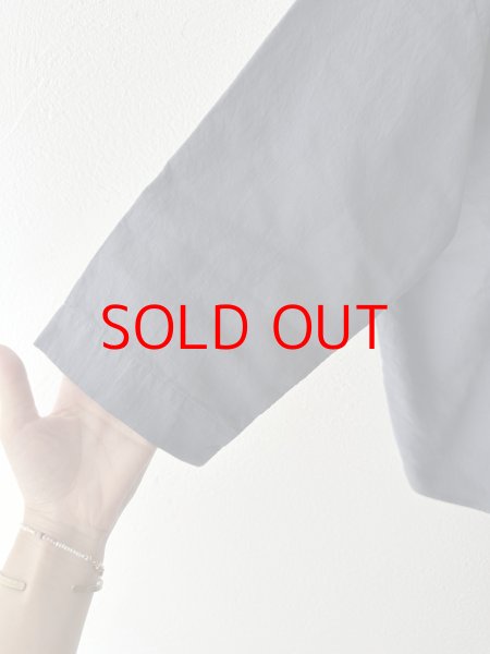 画像10: prit 60/1アンカットコール近江晒加工 2wayギャザースモック (10)