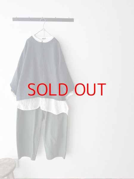 画像3: prit バックサテン 裾ダーツベイカーパンツ  (3)