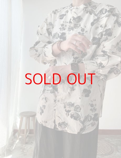 画像11: prit タイプライターフラワープリント ２wayシャツ (11)