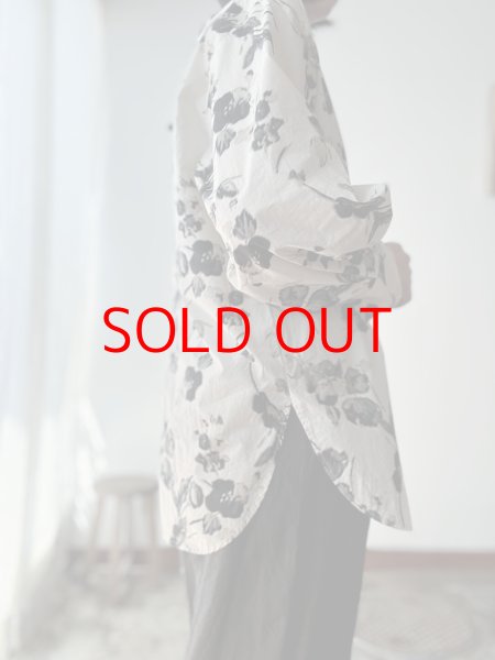 画像9: prit タイプライターフラワープリント ２wayシャツ (9)