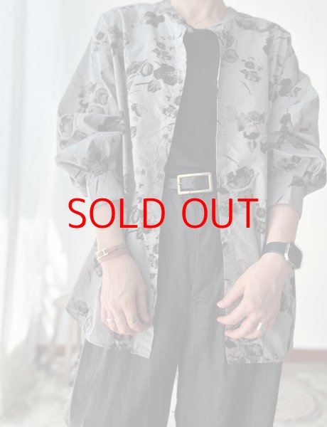 画像14: prit タイプライターフラワープリント ２wayシャツ (14)