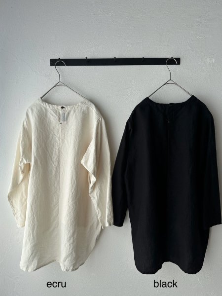 画像9: Luminaes 60コルトレイクリネン ロングプルオーバー (9)