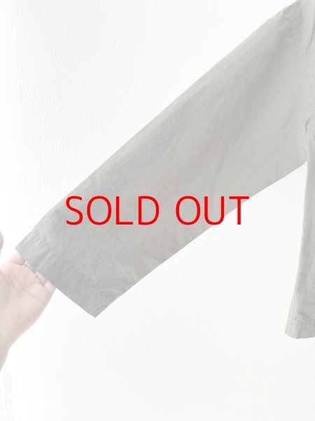 画像10: NATURAL LAUNDRY コットンリネンポプリン ジップアップブルゾン (10)