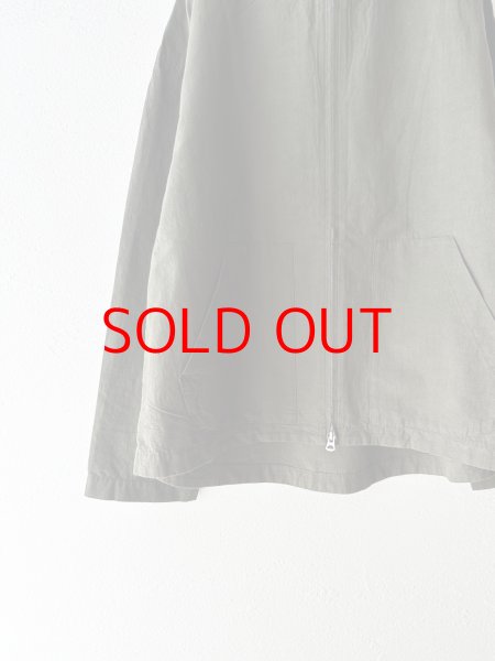 画像9: NATURAL LAUNDRY コットンリネンポプリン ジップアップブルゾン (9)