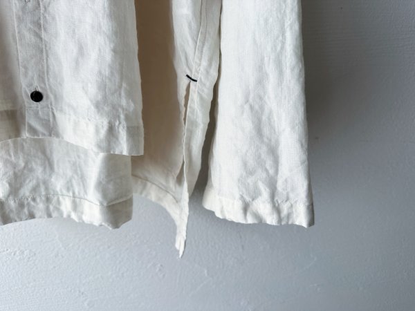 画像13: Luminaes 60コルトレイクリネン カバーシャツ (13)