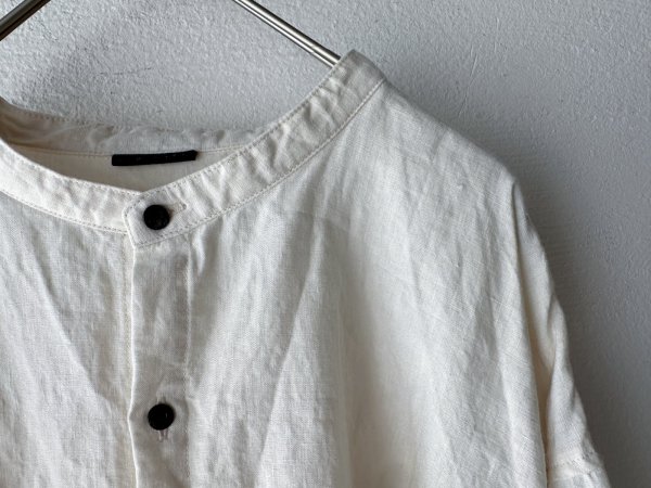 画像12: Luminaes 60コルトレイクリネン カバーシャツ (12)