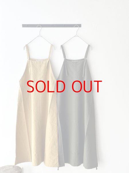 画像1: *sale30%off* NATURAL LAUNDRY コットンリネンポプリンワークジャンスカ (1)