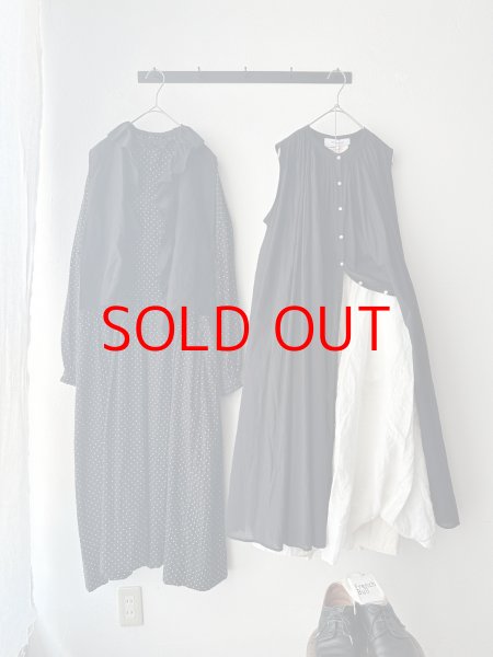 画像3: Veritecoeur スリーブレスギャザーブラウス  ( long ) (3)